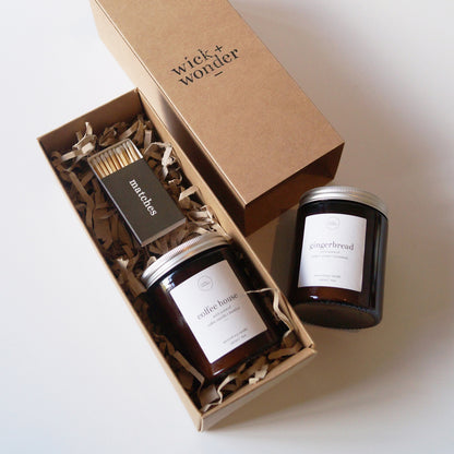 Christmas Coffee Candle Bundle – Gift Box